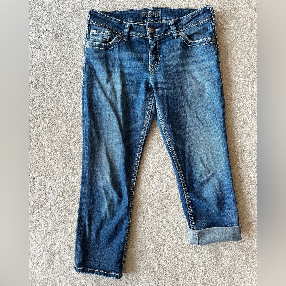 Silver Jeans Suki Capri Denim Jeans